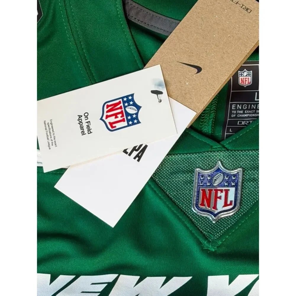 New Nike Aaron Rodgers New York Jets Jersey – Men's Large – Green New with Tags - Picture 10 of 11